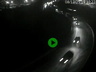 <h2>Caméra autoroute à la jonction entre l'A7 et la D301 (Boulevard urbain Sud de Lyon) à Feyzin, au sud de Lyon. Vue orientée vers Mions</h2>