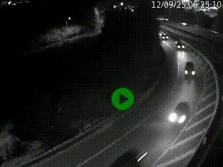 <h2>Caméra autoroute à la jonction entre l'A7 et la D301 (Boulevard urbain Sud de Lyon) à Feyzin, au sud de Lyon. Vue orientée vers Mions</h2>