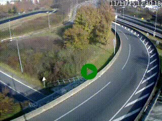 <h2>Caméra autoroute à la jonction entre l'A7 et la D301 (Boulevard urbain Sud de Lyon) à Feyzin, au sud de Lyon. Vue orientée vers Mions</h2>
