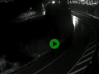 <h2>Caméra autoroute à la jonction entre l'A7 et la D301 (Boulevard urbain Sud de Lyon) à Feyzin, au sud de Lyon. Vue orientée vers Mions</h2>