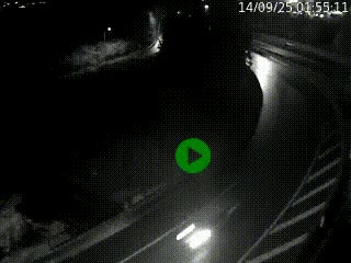 <h2>Caméra autoroute à la jonction entre l'A7 et la D301 (Boulevard urbain Sud de Lyon) à Feyzin, au sud de Lyon. Vue orientée vers Mions</h2>