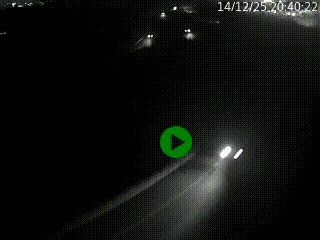 Caméra autoroute à la jonction entre l'A7 et la D301 (Boulevard urbain Sud de Lyon) à Feyzin, au sud de Lyon. Vue orientée vers Mions