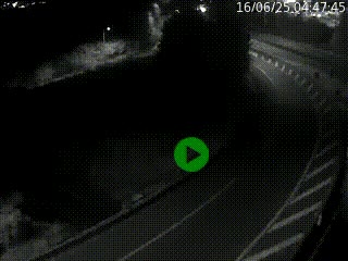 Caméra autoroute à la jonction entre l'A7 et la D301 (Boulevard urbain Sud de Lyon) à Feyzin, au sud de Lyon. Vue orientée vers Mions