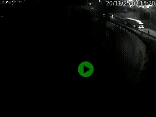 Caméra autoroute à la jonction entre l'A7 et la D301 (Boulevard urbain Sud de Lyon) à Feyzin, au sud de Lyon. Vue orientée vers Mions