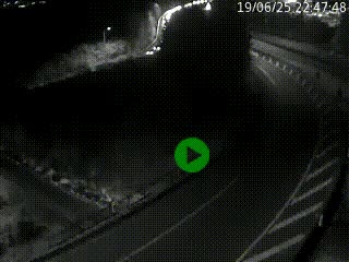 Caméra autoroute à la jonction entre l'A7 et la D301 (Boulevard urbain Sud de Lyon) à Feyzin, au sud de Lyon. Vue orientée vers Mions