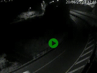 Caméra autoroute à la jonction entre l'A7 et la D301 (Boulevard urbain Sud de Lyon) à Feyzin, au sud de Lyon. Vue orientée vers Mions
