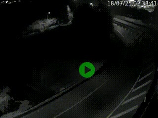 Caméra autoroute à la jonction entre l'A7 et la D301 (Boulevard urbain Sud de Lyon) à Feyzin, au sud de Lyon. Vue orientée vers Mions