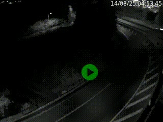 Caméra autoroute à la jonction entre l'A7 et la D301 (Boulevard urbain Sud de Lyon) à Feyzin, au sud de Lyon. Vue orientée vers Mions