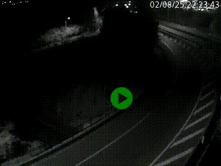 Caméra autoroute à la jonction entre l'A7 et la D301 (Boulevard urbain Sud de Lyon) à Feyzin, au sud de Lyon. Vue orientée vers Mions