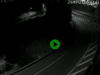 Caméra autoroute à la jonction entre l'A7 et la D301 (Boulevard urbain Sud de Lyon) à Feyzin, au sud de Lyon. Vue orientée vers Mions