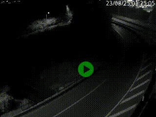 Caméra autoroute à la jonction entre l'A7 et la D301 (Boulevard urbain Sud de Lyon) à Feyzin, au sud de Lyon. Vue orientée vers Mions