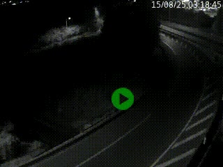 Caméra autoroute à la jonction entre l'A7 et la D301 (Boulevard urbain Sud de Lyon) à Feyzin, au sud de Lyon. Vue orientée vers Mions