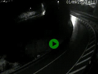 Caméra autoroute à la jonction entre l'A7 et la D301 (Boulevard urbain Sud de Lyon) à Feyzin, au sud de Lyon. Vue orientée vers Mions
