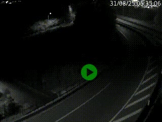 Caméra autoroute à la jonction entre l'A7 et la D301 (Boulevard urbain Sud de Lyon) à Feyzin, au sud de Lyon. Vue orientée vers Mions