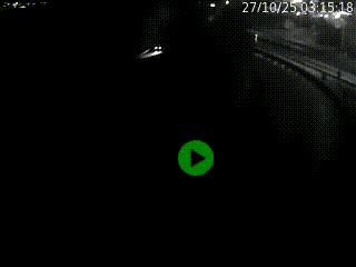 Caméra autoroute à la jonction entre l'A7 et la D301 (Boulevard urbain Sud de Lyon) à Feyzin, au sud de Lyon. Vue orientée vers Mions