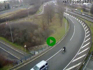 <h2>Caméra autoroute à la jonction entre l'A7 et la D301 (Boulevard urbain Sud de Lyon) à Feyzin, au sud de Lyon. Vue orientée vers Mions</h2>