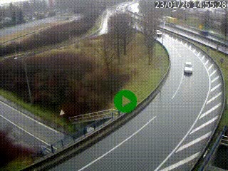 <h2>Caméra autoroute à la jonction entre l'A7 et la D301 (Boulevard urbain Sud de Lyon) à Feyzin, au sud de Lyon. Vue orientée vers Mions</h2>