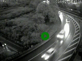 <h2>Caméra autoroute à la jonction entre l'A7 et la D301 (Boulevard urbain Sud de Lyon) à Feyzin, au sud de Lyon. Vue orientée vers Mions</h2>