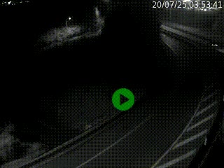 Caméra autoroute à la jonction entre l'A7 et la D301 (Boulevard urbain Sud de Lyon) à Feyzin, au sud de Lyon. Vue orientée vers Mions