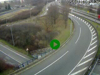 <h2>Caméra autoroute à la jonction entre l'A7 et la D301 (Boulevard urbain Sud de Lyon) à Feyzin, au sud de Lyon. Vue orientée vers Mions</h2>