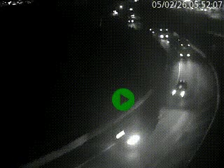 <h2>Caméra autoroute à la jonction entre l'A7 et la D301 (Boulevard urbain Sud de Lyon) à Feyzin, au sud de Lyon. Vue orientée vers Mions</h2>