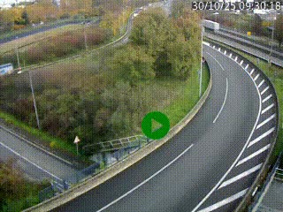 <h2>Caméra autoroute à la jonction entre l'A7 et la D301 (Boulevard urbain Sud de Lyon) à Feyzin, au sud de Lyon. Vue orientée vers Mions</h2>