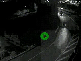 <h2>Caméra autoroute à la jonction entre l'A7 et la D301 (Boulevard urbain Sud de Lyon) à Feyzin, au sud de Lyon. Vue orientée vers Mions</h2>