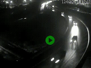 <h2>Caméra autoroute à la jonction entre l'A7 et la D301 (Boulevard urbain Sud de Lyon) à Feyzin, au sud de Lyon. Vue orientée vers Mions</h2>