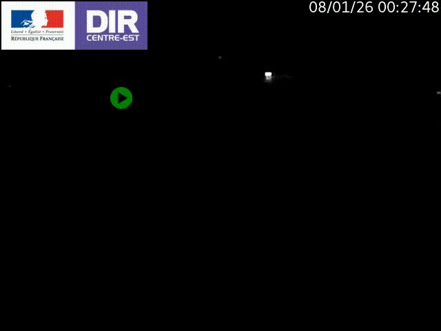 Caméra de circulation routière sur le boulevard périphérique Laurent Bonnevay de Lyon (D383) à hauteur de Bron, avant la jonction avec l'A43. Vue orientée vers l'échangeur