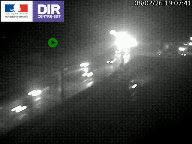 <h2>Caméra de circulation routière sur le boulevard périphérique Laurent Bonnevay de Lyon (D383) à hauteur de Bron, avant la jonction avec l'A43. Vue orientée vers l'échangeur</h2>