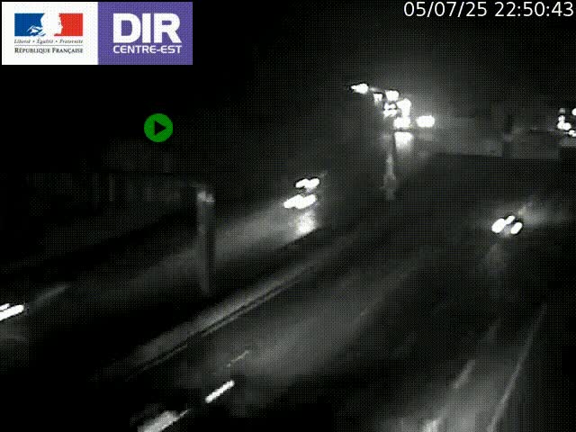 <h2>Caméra de circulation routière sur le boulevard périphérique Laurent Bonnevay de Lyon (D383) à hauteur de Bron, avant la jonction avec l'A43. Vue orientée vers l'échangeur</h2>