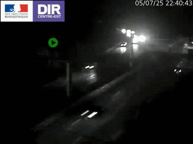 <h2>Caméra de circulation routière sur le boulevard périphérique Laurent Bonnevay de Lyon (D383) à hauteur de Bron, avant la jonction avec l'A43. Vue orientée vers l'échangeur</h2>