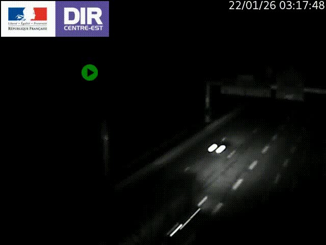 <h2>Caméra de circulation routière sur le boulevard périphérique Laurent Bonnevay de Lyon (D383) à hauteur de Bron, avant la jonction avec l'A43. Vue orientée vers l'échangeur</h2>