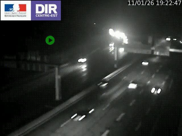 <h2>Caméra de circulation routière sur le boulevard périphérique Laurent Bonnevay de Lyon (D383) à hauteur de Bron, avant la jonction avec l'A43. Vue orientée vers l'échangeur</h2>