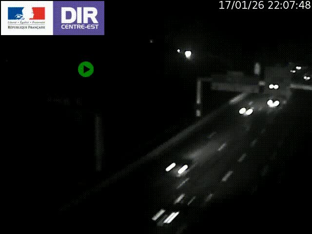 <h2>Caméra de circulation routière sur le boulevard périphérique Laurent Bonnevay de Lyon (D383) à hauteur de Bron, avant la jonction avec l'A43. Vue orientée vers l'échangeur</h2>