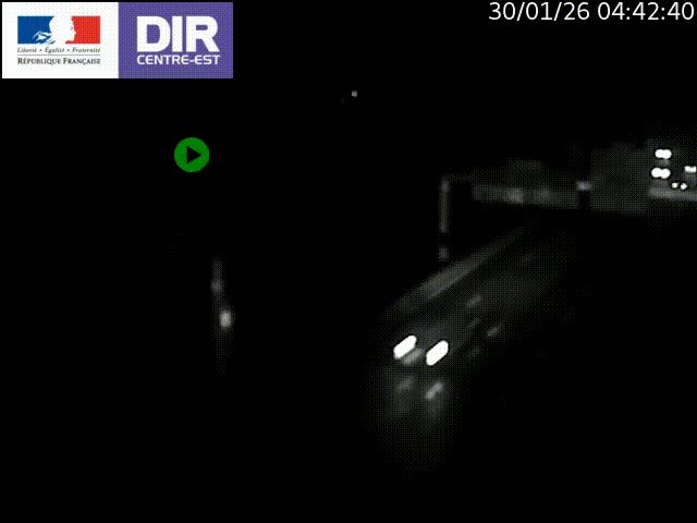 <h2>Caméra de circulation routière sur le boulevard périphérique Laurent Bonnevay de Lyon (D383) à hauteur de Bron, avant la jonction avec l'A43. Vue orientée vers l'échangeur</h2>