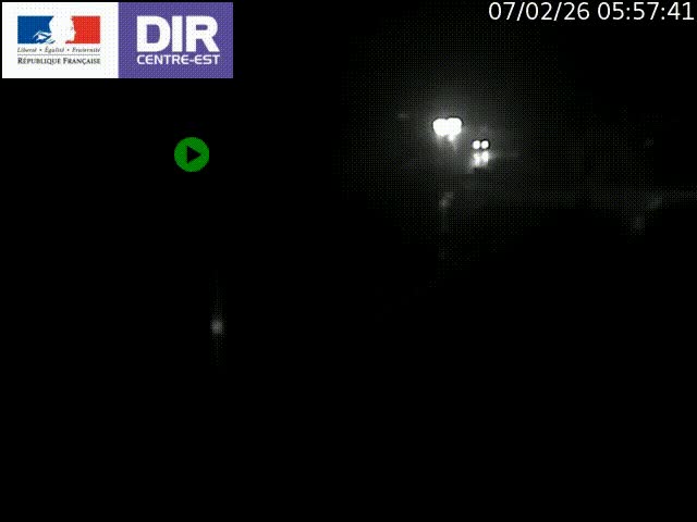 Caméra de circulation routière sur le boulevard périphérique Laurent Bonnevay de Lyon (D383) à hauteur de Bron, avant la jonction avec l'A43. Vue orientée vers l'échangeur