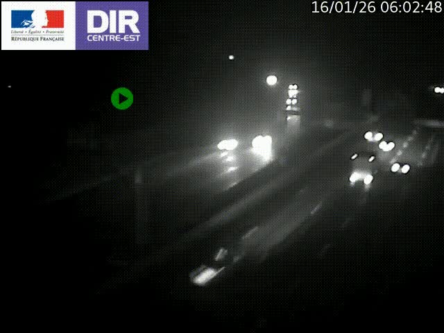 <h2>Caméra de circulation routière sur le boulevard périphérique Laurent Bonnevay de Lyon (D383) à hauteur de Bron, avant la jonction avec l'A43. Vue orientée vers l'échangeur</h2>