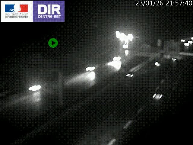 <h2>Caméra de circulation routière sur le boulevard périphérique Laurent Bonnevay de Lyon (D383) à hauteur de Bron, avant la jonction avec l'A43. Vue orientée vers l'échangeur</h2>