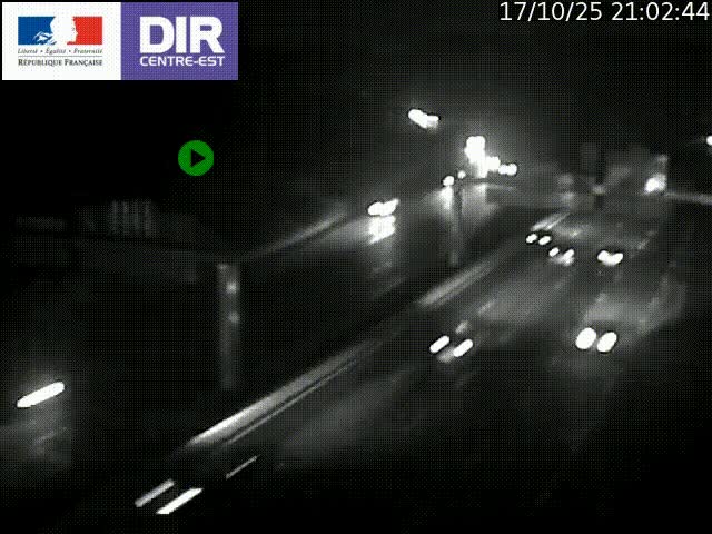 <h2>Caméra de circulation routière sur le boulevard périphérique Laurent Bonnevay de Lyon (D383) à hauteur de Bron, avant la jonction avec l'A43. Vue orientée vers l'échangeur</h2>