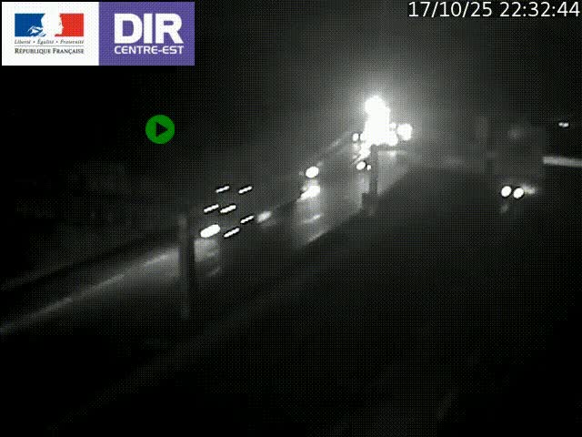 <h2>Caméra de circulation routière sur le boulevard périphérique Laurent Bonnevay de Lyon (D383) à hauteur de Bron, avant la jonction avec l'A43. Vue orientée vers l'échangeur</h2>