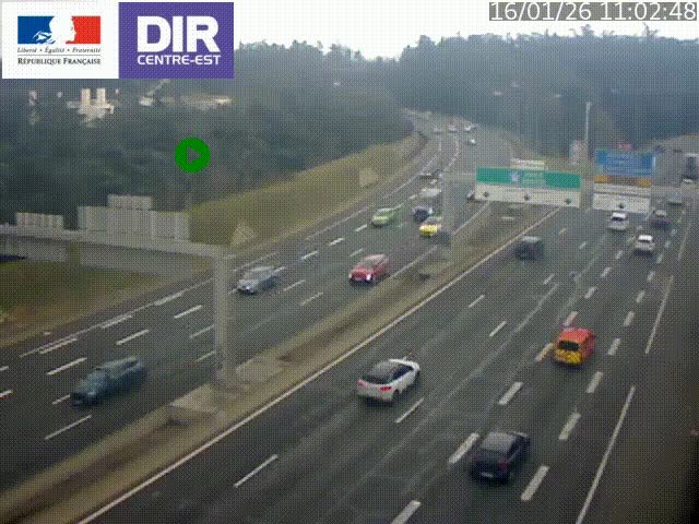 <h2>Caméra de circulation routière sur le boulevard périphérique Laurent Bonnevay de Lyon (D383) à hauteur de Bron, avant la jonction avec l'A43. Vue orientée vers l'échangeur</h2>