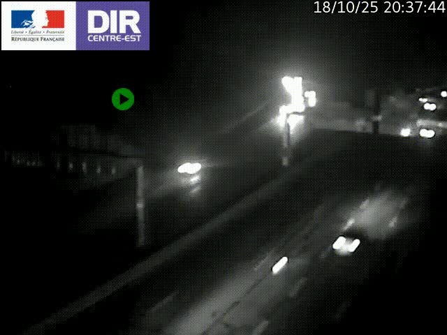 <h2>Caméra de circulation routière sur le boulevard périphérique Laurent Bonnevay de Lyon (D383) à hauteur de Bron, avant la jonction avec l'A43. Vue orientée vers l'échangeur</h2>