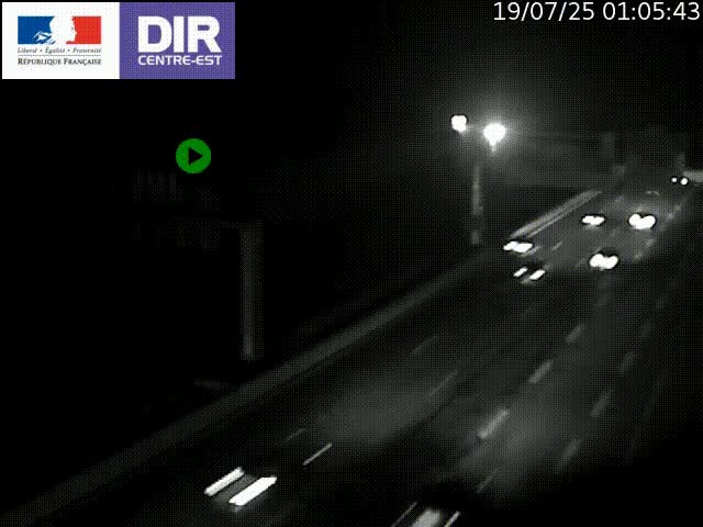 <h2>Caméra de circulation routière sur le boulevard périphérique Laurent Bonnevay de Lyon (D383) à hauteur de Bron, avant la jonction avec l'A43. Vue orientée vers l'échangeur</h2>