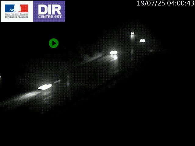 <h2>Caméra de circulation routière sur le boulevard périphérique Laurent Bonnevay de Lyon (D383) à hauteur de Bron, avant la jonction avec l'A43. Vue orientée vers l'échangeur</h2>