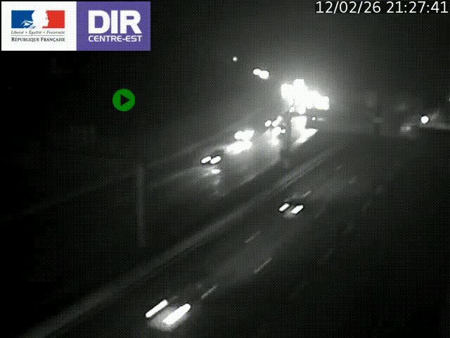 <h2>Caméra de circulation routière sur le boulevard périphérique Laurent Bonnevay de Lyon (D383) à hauteur de Bron, avant la jonction avec l'A43. Vue orientée vers l'échangeur</h2>