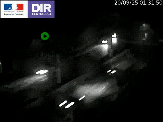 <h2>Caméra de circulation routière sur le boulevard périphérique Laurent Bonnevay de Lyon (D383) à hauteur de Bron, avant la jonction avec l'A43. Vue orientée vers l'échangeur</h2>
