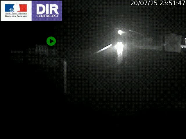 <h2>Caméra de circulation routière sur le boulevard périphérique Laurent Bonnevay de Lyon (D383) à hauteur de Bron, avant la jonction avec l'A43. Vue orientée vers l'échangeur</h2>
