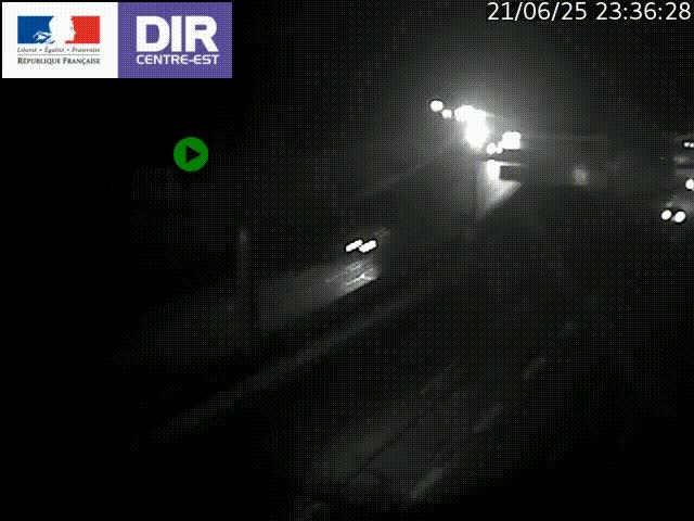 <h2>Caméra de circulation routière sur le boulevard périphérique Laurent Bonnevay de Lyon (D383) à hauteur de Bron, avant la jonction avec l'A43. Vue orientée vers l'échangeur</h2>