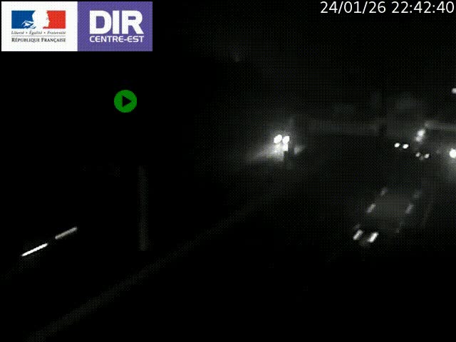 <h2>Caméra de circulation routière sur le boulevard périphérique Laurent Bonnevay de Lyon (D383) à hauteur de Bron, avant la jonction avec l'A43. Vue orientée vers l'échangeur</h2>